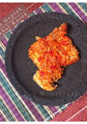 Foto resep 5.Ayam Geprek Sambal Korek
