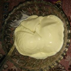 A picture of Mango ice-cream.
