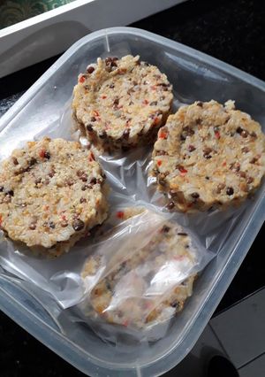 Una foto de Hamburguesas de arroz y lentejas🙋‍♀️