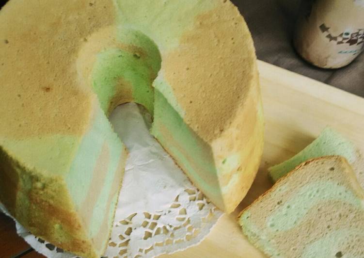Resep Chiffon Putih Telur Mocca Pandan Anti Gagal