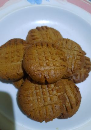 Foto resep Peanut butter cookies 3 bahan (cookies dari selai kacang)