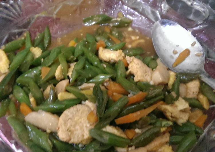 Langkah meracik Tumis Buncis Special yang Lezat