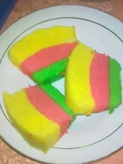 Foto resep Bolu Pelangi Kukus
