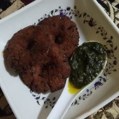 A picture of Bajra vada.