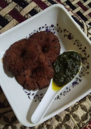 A picture of Bajra vada.