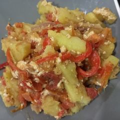 Stir fry potatoes A picture of Stir fry potatoes.