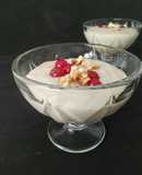 Mousse vegano de arroz con leche