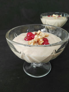 Una foto de Mousse vegano de arroz con leche