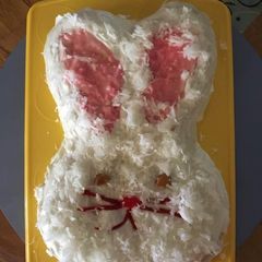 A picture of Easter Bunny Cake.