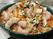 A picture of seafood noodles