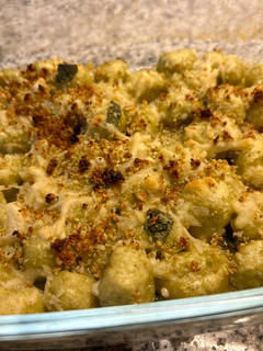 Foto di Gnocchi di gambo di broccoli gratinati vegan