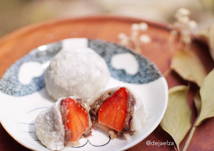 Mudah Cepat Memasak Ichigo Daifuku / Mochi Strawberry Jepang / いちご大福 Ala Restoran