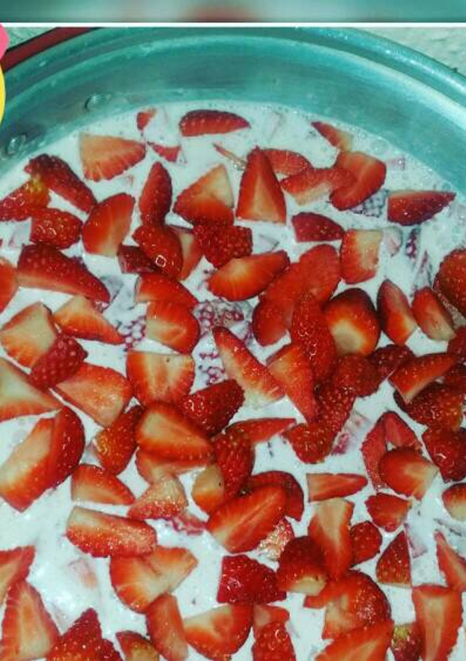 Una foto de Fresas con crema