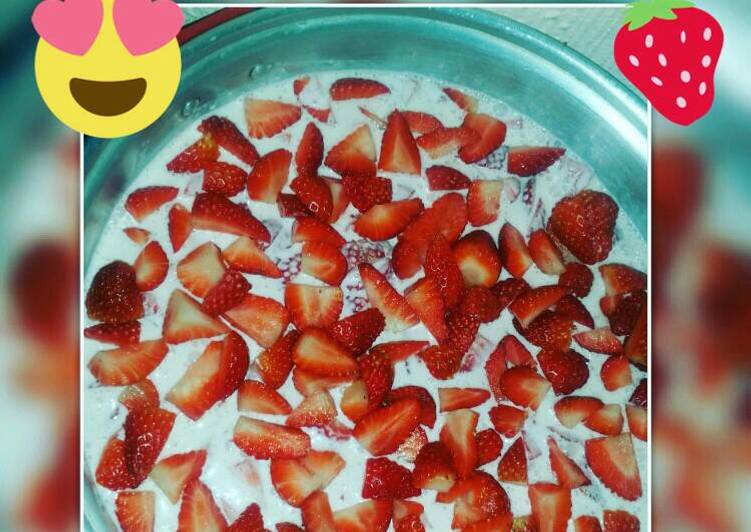 Fresas con crema