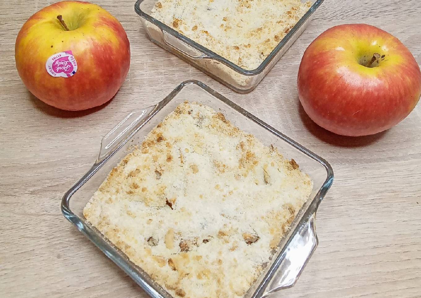 Crumble léger aux pommes