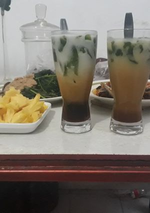 Foto resep Es Cincau daun Homemade