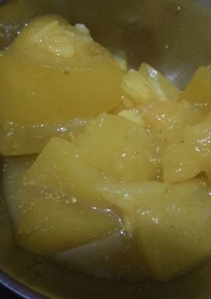 A picture of Kadu ka achar.