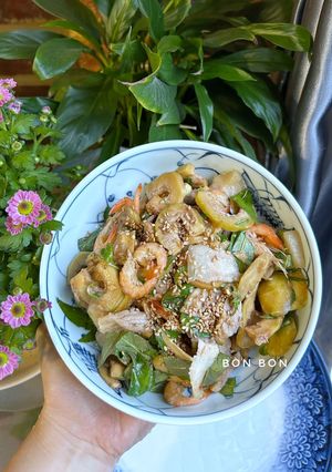 Hình của món Vả Trộn Tôm Thịt.