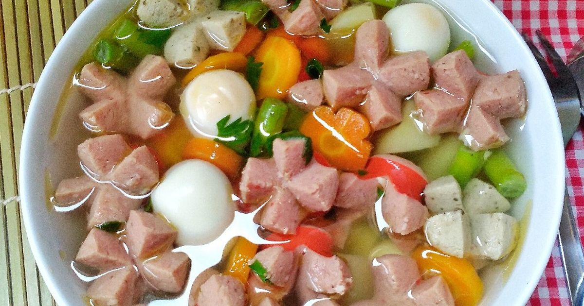 Resep sup sosis telor puyuh rumahan enak dan mudah - Cookpad