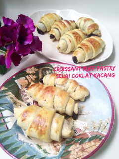 Foto resep Croissant Puff Pastry Selai Coklat Kacang Homemade