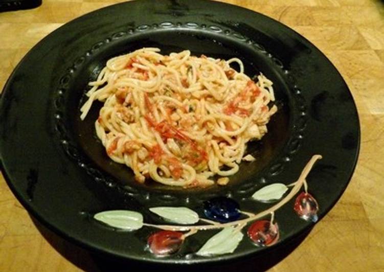 Recipe of Speedy Pasta with garlic and clam wine sauce