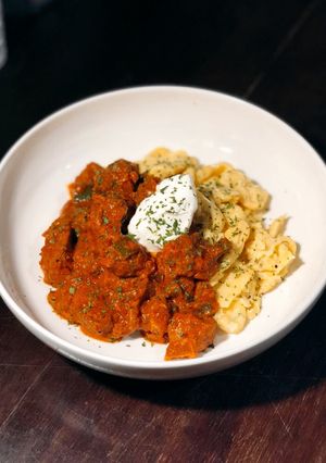 Foto resep Chicken Paprikash with Dumplings 🇭🇺