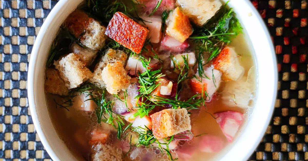 Гороховый суп с копченым мясом - 10 пошаговых фото в рецепте