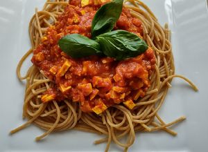Zdjęcie przepisu Spaghetti z tofu.
