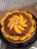 Chocoflan de vainilla hecho en leña