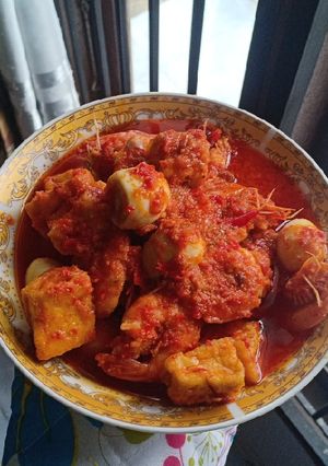 Foto resep Sambal udang tahu puyuh