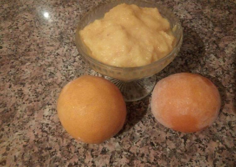 Simple Way to Prepare Homemade Sorbet des oranges