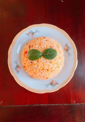 Hình của món Tuần 18 : Cơm Chiên Cà Chua.