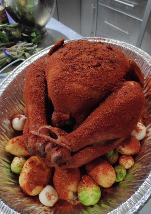 Una foto de Pavo en sous vide