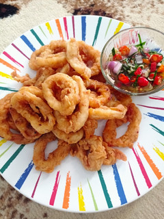 Foto resep Cumi Goreng Tepung / Calamari Sambal Matah