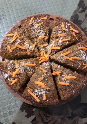 عکسی از دستور کیک هویج و گردو