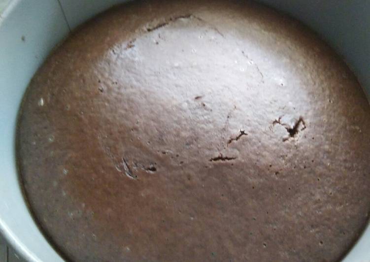 Sponge chocolate eggless cake