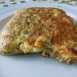 Tortilla de arvejas y queso