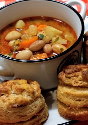 Fejtett bableves recept fotója