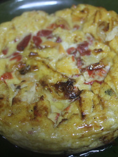 Una foto de Tortilla de pimientos asados