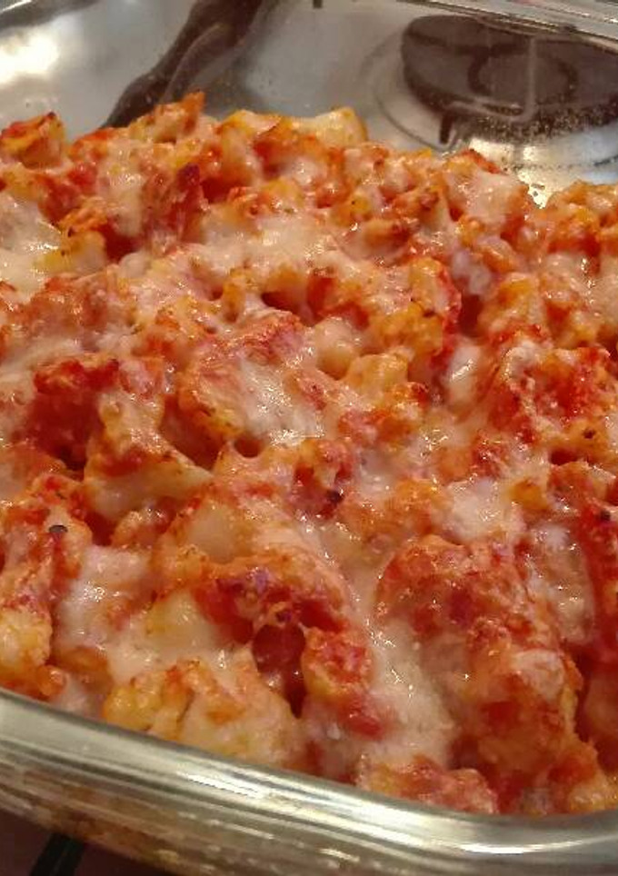 Una foto de Coliflor al Horno con Tomate
