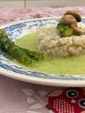 Risotto with Asparagus Cream and Mushrooms