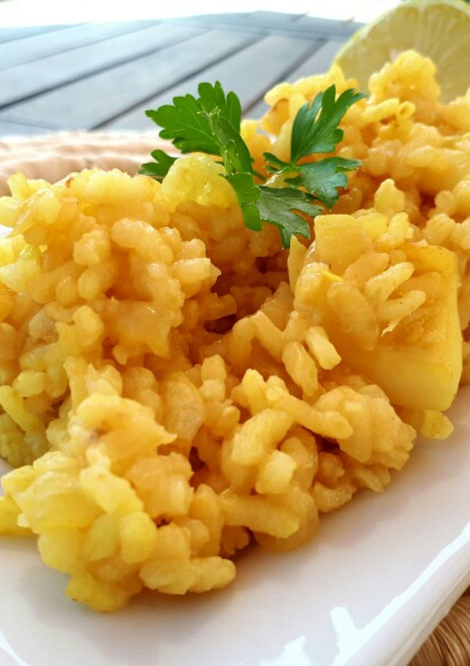 Una foto de Arroz con sepia