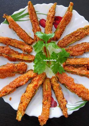 A picture of Crispy Bhindi.