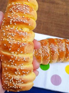 Hình của món Bánh mì vị BÍ ĐỎ.