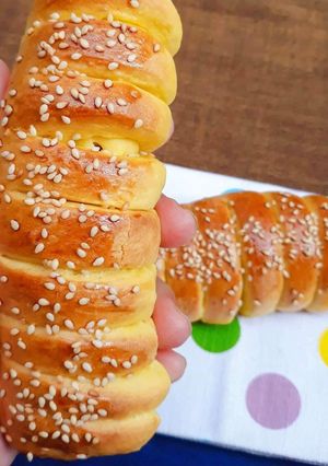 Hình của món Bánh mì vị BÍ ĐỎ.