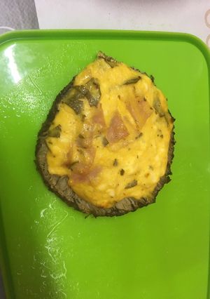 Őzláb gomba töltve recept fotója
