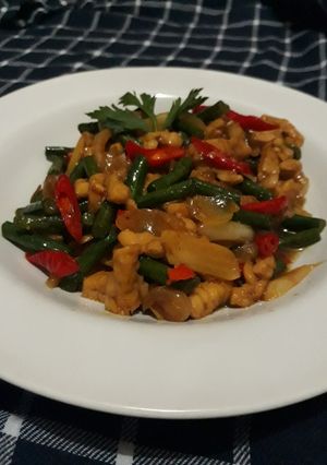 Foto resep Oseng kacang panjang mix tempe