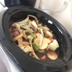 Hearty Beef in the Slow Cooker A picture of Hearty Beef in the Slow Cooker.