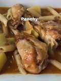 Muslitos de pollo almendrados con macarrones