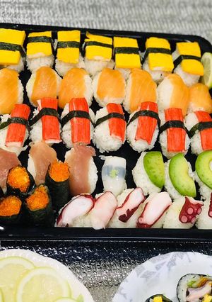 Hình của món Sushi nhật.Sashimi.